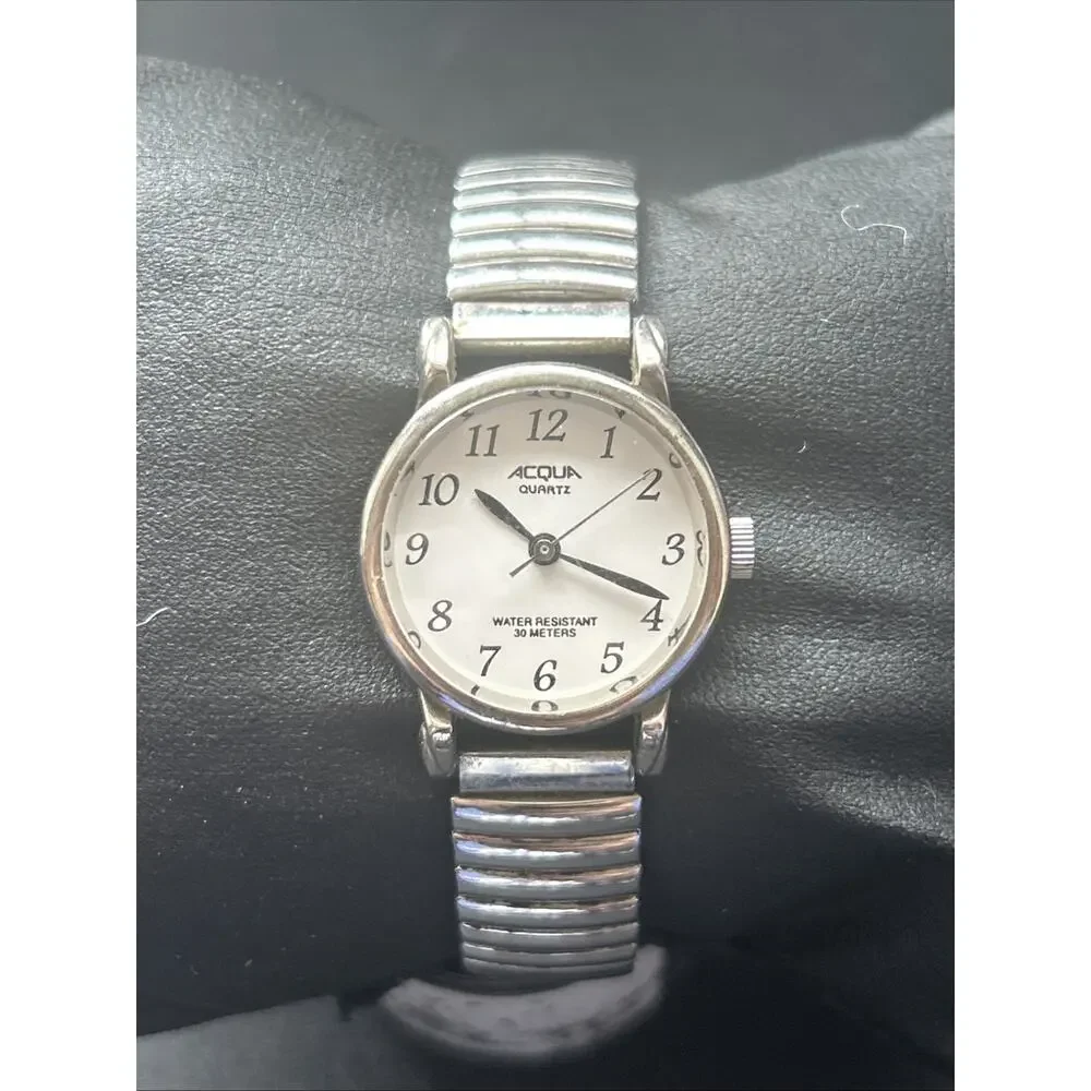 Acqua Silver Tone White Dial Women’s Quartz Watch